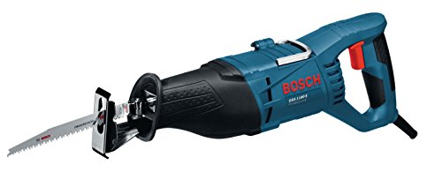Bosch Professional GSA1100EProfessional Scie Sabre GSA 1100 E (1100 W, 1 Lame de Scie Sabre S 2345 X pour Bois, 1 Lame de Scie Sabre S 123 XF pour Métal, dans Coffret) Bleu