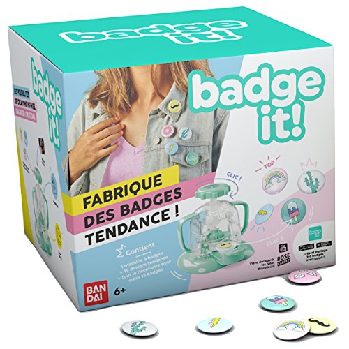 Bandai - Badge It! - Machine à créer des badges - Badgeuse - Loisirs créatifs - 35400